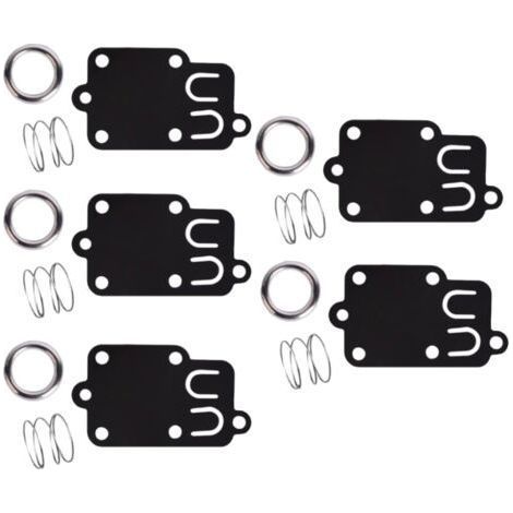 Lot de 5, kit de joints de diaphragme de carburateur pour moteurs Briggs & Stratton 2 ch à 5 ch 270026 272538 272538S 272637 4157 4168 5021 5021K 690766 221377 capuchon de ressort (1/4)