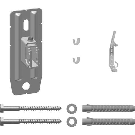 Kermi Consolle a parete variabile RAL 9016, WA 60-100 mm, bianco, ZB02870003