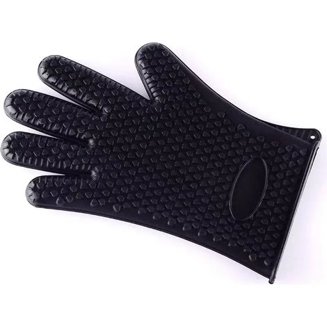 Silikon-Grillhandschuhe, Kochhandschuhe, hitzebeständige Handschuhe (1 Stück)