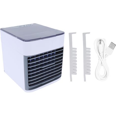Mini-USB-Ventilator, Frischluftkühler, 3-in-1-Luftbefeuchter, leise, für Büro, Schlafzimmer, Camping, geringer Stromverbrauch (1/5)