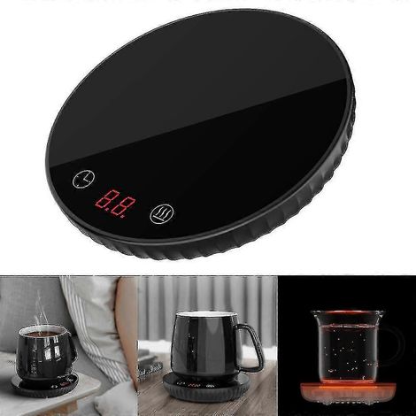 Chauffe-tasse électrique pour café, lait, thé et autres boissons, avec minuterie. (1/5)