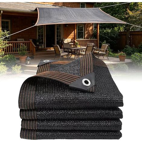 Shade Netting, 2 x 3 m Rectangular Shade Cloth Shade Sail with Eyelets for Pergola, Terrace, Plants, Greenhouse, Chicken Coop (1/5)