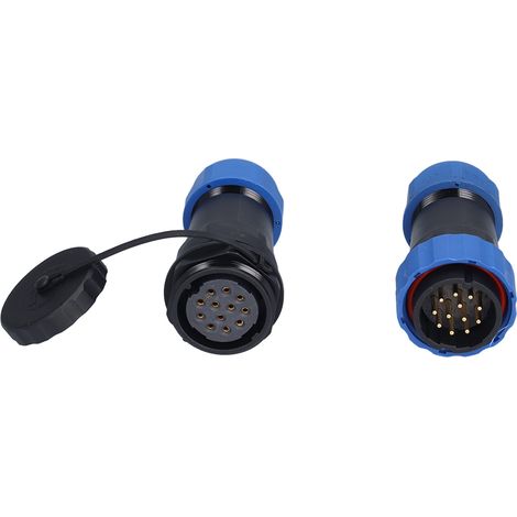 Connecteur étanche aviation 12 broches SP28 IP68 résistant à l'oxydation en PA66 PA6