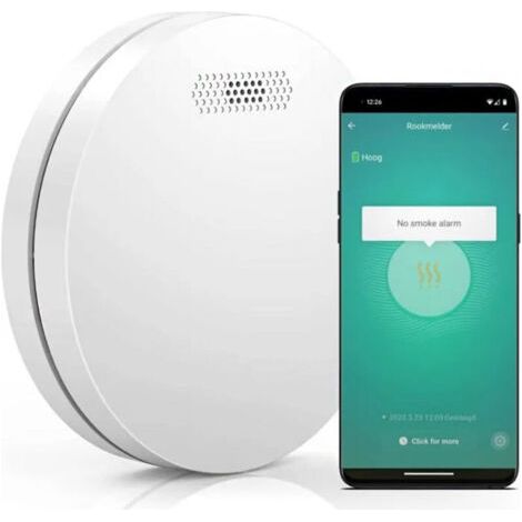 Vernetzter Rauchmelder – 10 Jahre Batterielaufzeit – WLAN-Feuermelder mit Smart Life – 1 Stück