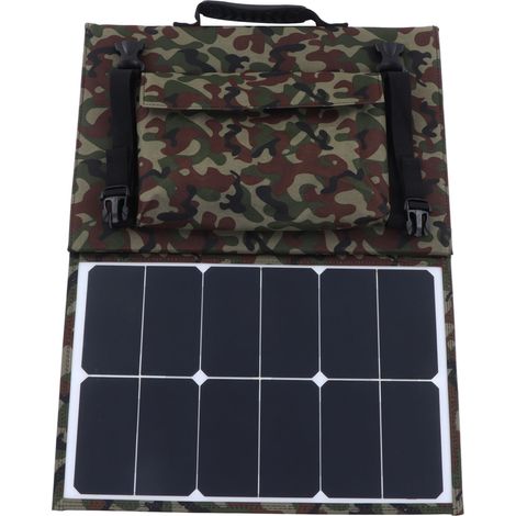 Faltbares 80-W-Solarpanel, tragbar, 5-V-USB- und 18-V-DC-Ausgang, für Outdoor-Camping, Generator-Powerstation (1/5)