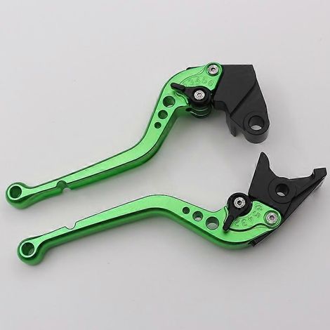 Levier de frein et d'embrayage modifié pour moto Kawasaki ZX6R/ZX636R/ZX6RR 00-04 (tige longue verte) (1/5)