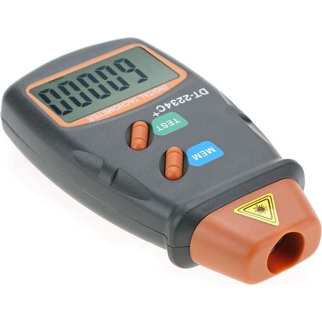 DT‑2234C+ Tachomètre Laser Numérique sans Contact Mini Testeur RPM à Écran LCD (1/5)