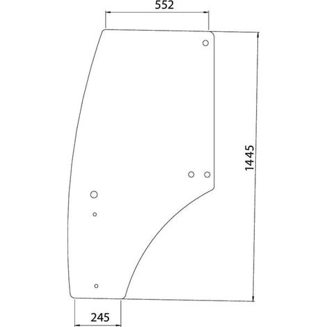Türscheibe UNIVERSAL R198625N