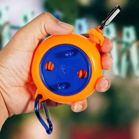Corde à linge,YSTP Rétractable, Pour le camping, Portable, 10 m, Pour l'extérieur, La salle de bain, La lessive, Le jardin, Orange (1/4)