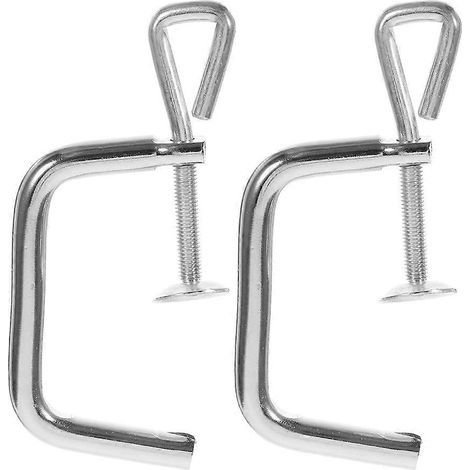 2 clips de rechange pour machine à pâtes manuelle, outil de fixation pour machine à pâtes-15.50X7.00X1.00CM-Silver (1/2)