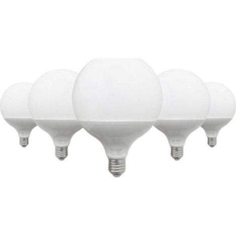Pack de 5 - Ampoule E27 LED 18W 220V G95 300° - Blanc Froid - SILUMEN (1/5)