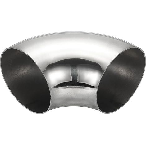 Coude À Mandrin 90 Degrés, Coude D'échappement En Acier 76mm OD Connecteur De Tuyauterie D'échappement Acier Inoxydable 304 pour Exhaust Pipe Stair Handrail HVAC