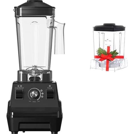 Mixeur à Smoothie, 1800W de Puissance, Système à Double Jarre, G5001 NOIR, eu prise (1/2)