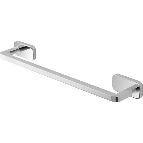 Portasciugamani a muro 45 cm in acciaio inox con doppio fissaggio (1/3)