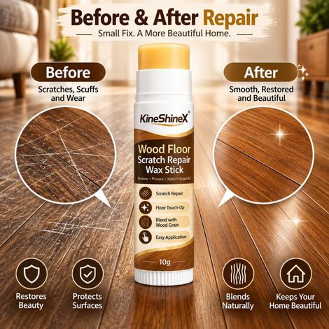 KineShineX Wachsstifte zur Reparatur von Kratzern auf Holzböden, Stifte zur Restaurierung von Kratzern auf Massivholzböden (1/5)