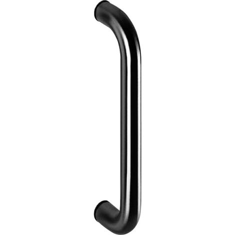 Normbau Manilla tubular de acero inoxidable mate 20 mm ergonómica