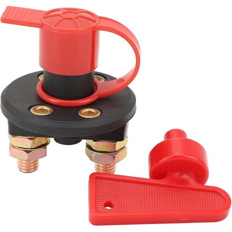 Disjoncteur de batterie principale 300 A 12 V/24 V, fonctionnement rotatif, compatible avec les camions et les voitures. (1/4)