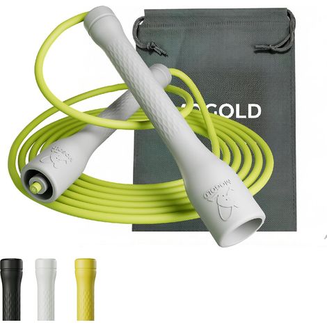 5mm PVC Training Skipping Rope Adjustable Length with Shatterproof Handles, Ideal for Beginner and Advanced Athletes, Fitness, Cardio and Boxing (1/5)