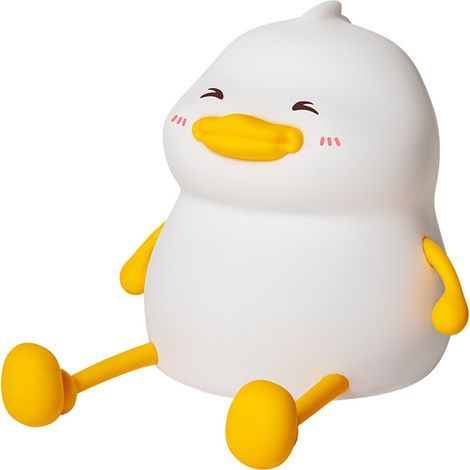 Veilleuse de canard pour les enfants,LED Cadeaux de canards mignons,Squishy Touch Silicone Animal Nursery Lampe de chevet Oie Cadeaux,Gradateur et rechargeable pour garçons Filles Femmes Adolescents [ (1/5)