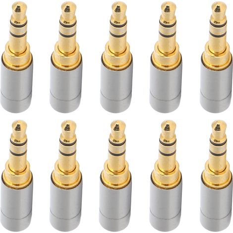 Mini prise jack stéréo 3,5 mm à double canal, cosse à souder symétrique pour la réparation de casque audio DIY (1/5)
