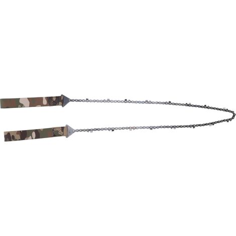 Ej.Life Tragbare Taschenkettensäge, Taschenkettensäge, Outdoor-Survival-Handsäge mit Paracord-Griff, 91,4 cm Dünne Zähne, Handgezogene Säge, Manuelle Beschneidung, Kettensäge, A
