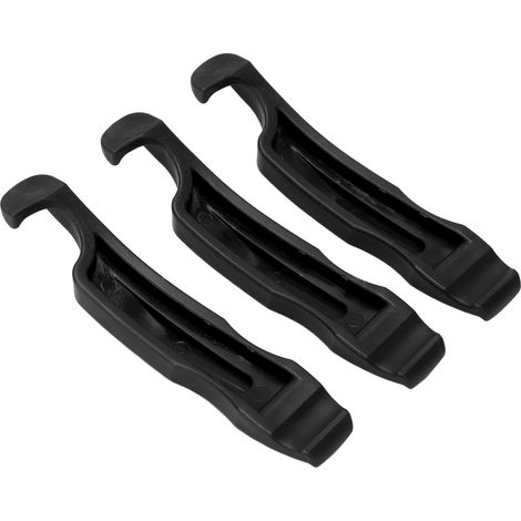 Kit de 3 démonte-pneus de vélo en nylon, outil de réparation de roue de vélo, noir (1/5)
