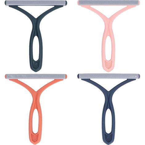 Lot double face anti-peluche 4 pièces, rasoir à peluches portatif, grattoir pour tapis, nettoyage vêtements maison (1/5)