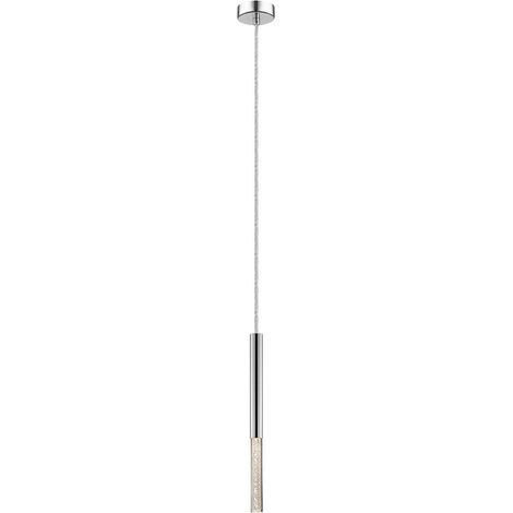 Zumaline ONE Plafoniera a sospensione a LED integrata, cromata, 450lm, 3000K