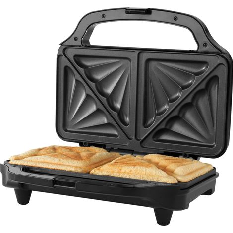 Petra PT2017TVDE XL Tostiera - Sandwich Maker, Piastra per Toast, Dolce e salato, 900W Antiaderenti piastre quadrate, manico termoisolante, controllo automatico della temperatura, senza BPA (1/5)