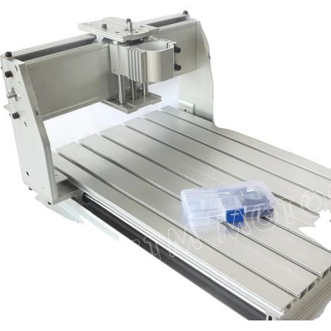 Fresadora CNC para madera, estructura de aluminio duradera, ingeniería de precisión, pinza de 52 mm de acero inoxidable 3040. (1/2)