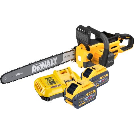 DeWalt DCMCS 575 Y2 Akku Kettensäge 54 V FlexVolt 50 cm Brushless + 2x Akku 12,0 Ah + Ladegerät (1/5)