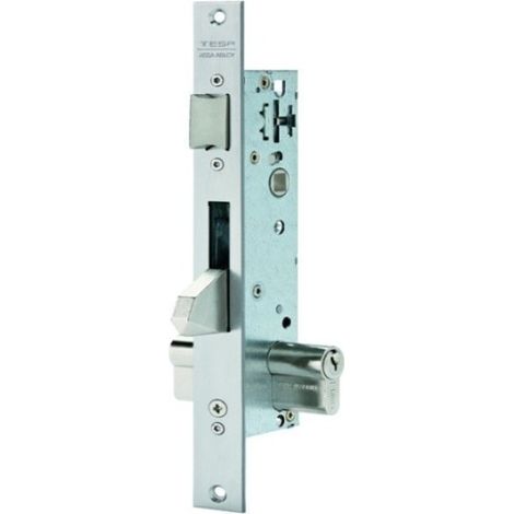 Cerradura Metalica Embutir 15X35Mm 2210Be353Ai Inox Picaporte/Palanca Basculante Tesa