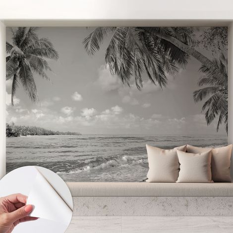 Tapete Selbstklebend - abwaschbar - trendige Wanddeko - elegant Fototapete Tropisches Paradies 208x146 cm (1/5)
