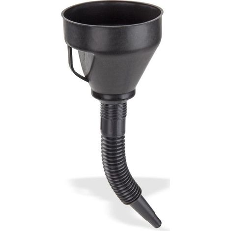 Entonnoir flexible en plastique noir