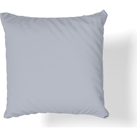 Taie d'oreiller en satin de coton 40x40 gris clair