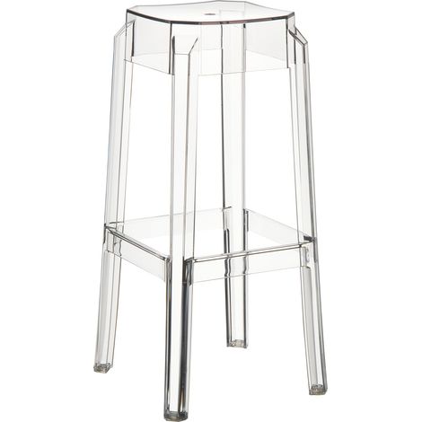 Sgabelli bar design moderno in plastica trasparente 100000025