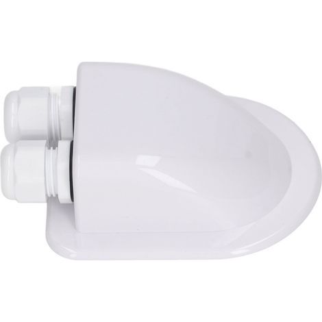 ABS-Kabelanschlussdose, wasserdichtes Solarpanel, Doppeldraht-Kabelverschraubung für externe Stromverkabelung, weiß (1/5)