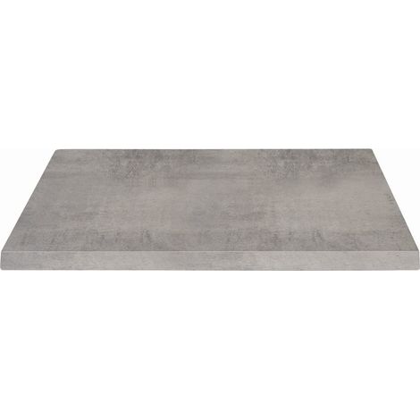 KONTE.DESIGN Piano per Tavolo SPARGI Quadrato Effetto Cemento 60x60 cm sp. 18 mm