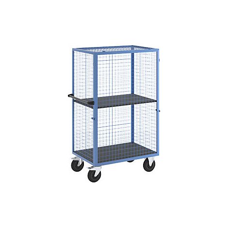 eurokraft pro  Carrello a ripiani  parete in griglia da