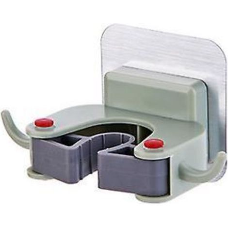 Soporte para escobas y fregonas de baño, soporte para escobas resistente (1/2)