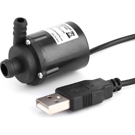 Pompe à eau miniature JT-160 CC sans balais haute température 6 V pour refroidissement liquide d'ordinateur, prise USB