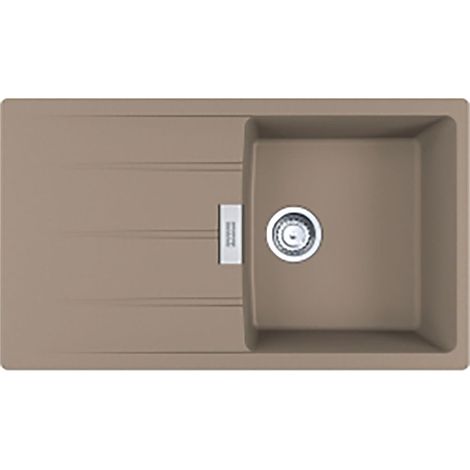 Franke Einbauspüle Centro Flächenbündig CNG 211-86, Fragranit, Cashmere Drehknopfventil Edelstahl (1/2)