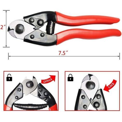 Pince coupe-câble à cliquet ultra-résistante – Coupe jusqu’à 240 mm² (aluminium & cuivre), tête trempée, poignées ergonomiques (1/3)