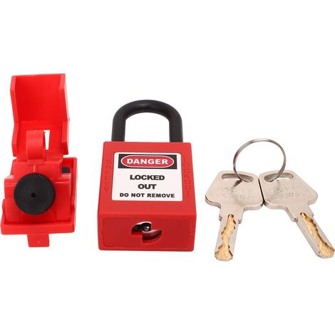 Kit de verrouillage de disjoncteur CB 07, cadenas en nylon de 38 mm avec isolation électrique, verrou de sécurité pour applications industrielles