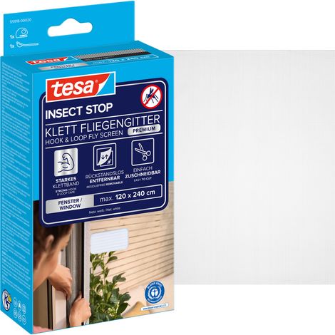 tesa COMFORT 55918-00020-00 Fliegengitter (B x H) 1200 mm x 2400 mm Weiß 1 St.