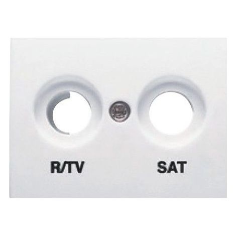Abdeckung Buchse R / TV-SAT WEISS BJC Koralle 21320