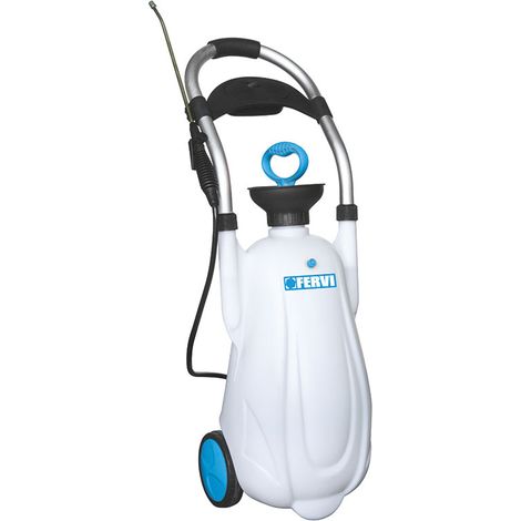 Fervi – Pulvérisateur à pression chariot 16 litres – Joints FPM – Débit max 5L/min – Pour chantiers humides et terrains accidentés