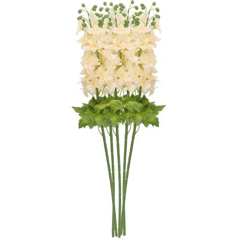 Fleurs Artificielles Violettes - Décoration Mariage Et Maison Blanc Champagne - Réalistes Pour Vase - Lot De 1 (1/5)