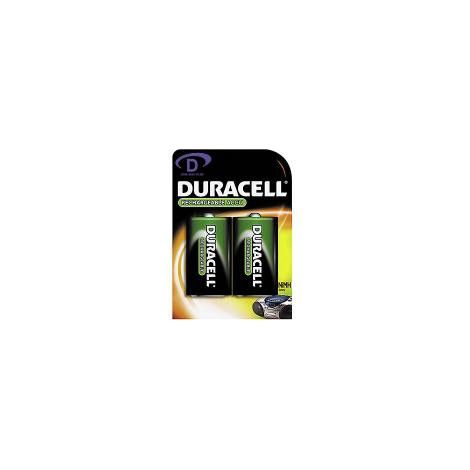 Piles DURACELL HR20 - D - Blister x 2 - NiMh - 1.2V - 2200mAh
