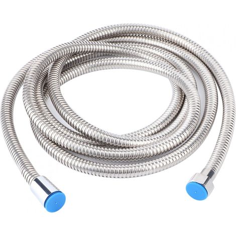 Shower Hose - Stainless Steel - 3 Meters - For Handheld Shower Head - Bathroom Replacement - 1 Piece (1/5)